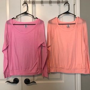 VS PINK Loose Long Sleeve Shirts Bundle!